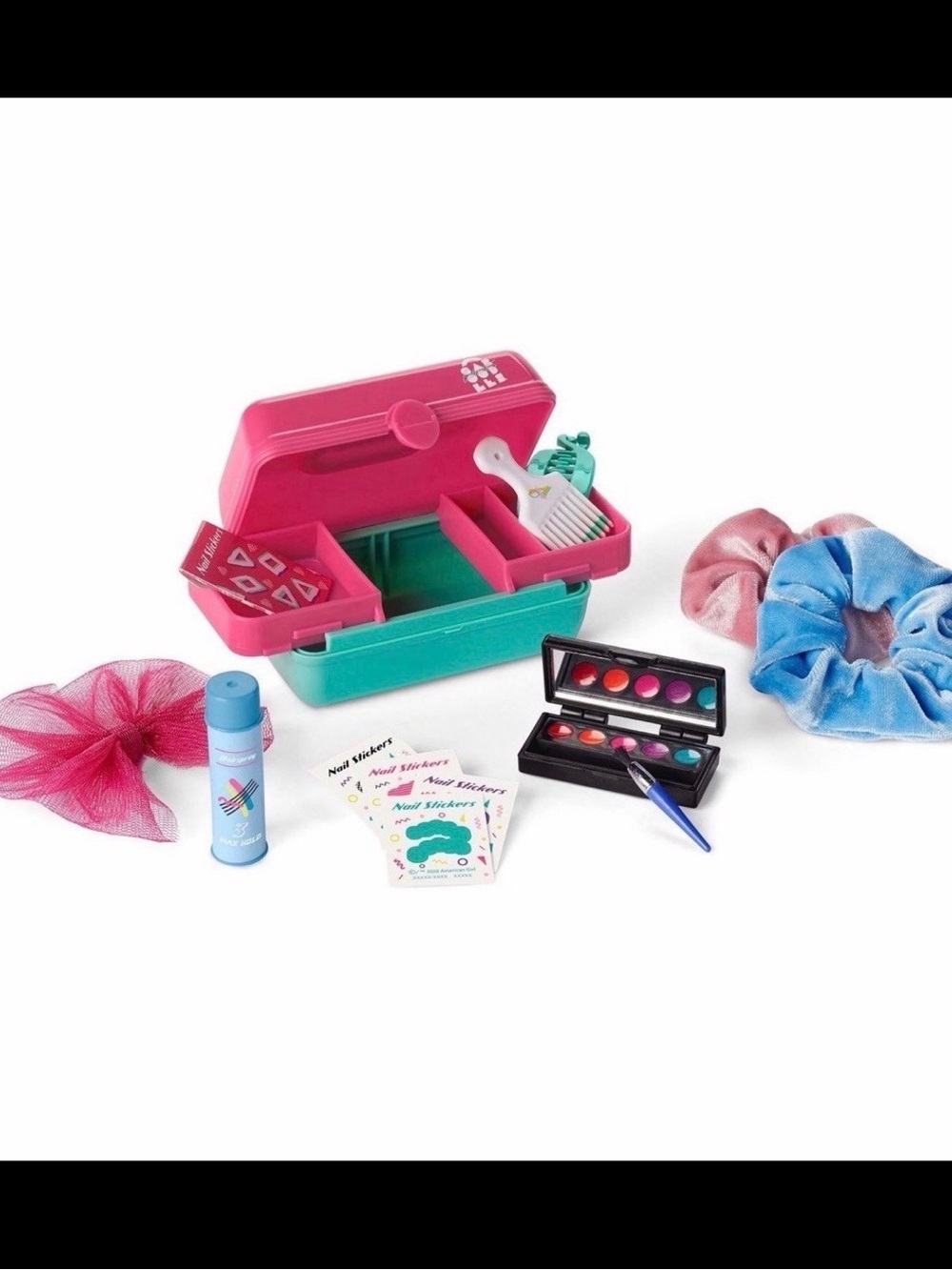 American Girl Courtney Accessories / Caboodle for 18" Dolls. 1980s Collection.